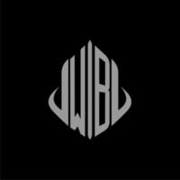 WB initial monogram real estate with building design vector