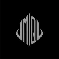 MQ initial monogram real estate with building design vector