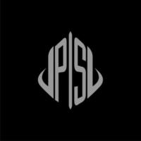 PS initial monogram real estate with building design vector