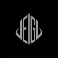 EG initial monogram real estate with building design vector