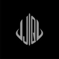 JQ initial monogram real estate with building design vector