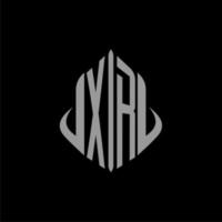 XR initial monogram real estate with building design vector