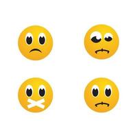 Sad Emotion Vector icon design illustration