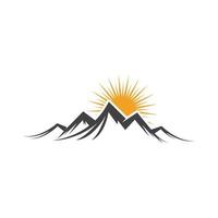Mountain icon Template Vector