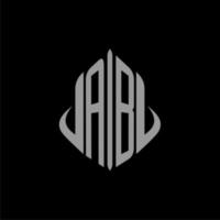 AB initial monogram real estate with building design vector