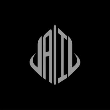 AI initial monogram real estate with building design vector