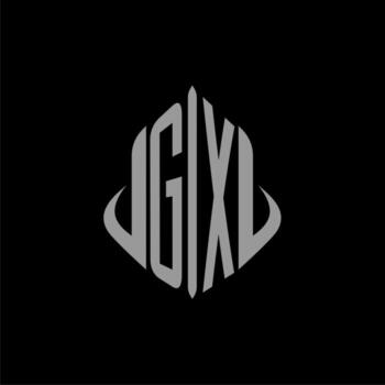 GX initial monogram real estate with building design vector