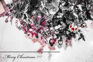 Merry xmas greetings card photo