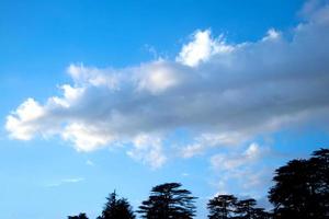 Scenic shot of beautiful cloudscape against the blue sky photo