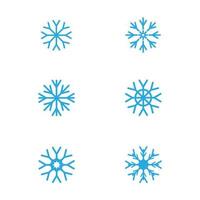 Snow Flake icon Template vector
