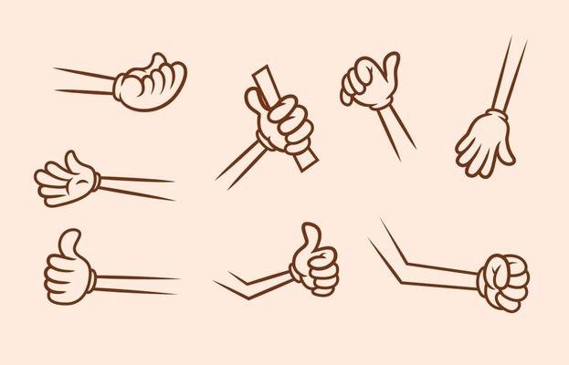 Free cartoon hands - Vector Art Free cartoon hands - Vector Art