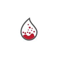 Blood drop donor vector icon