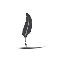 Feather pen icon template Vector