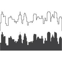 city skyline background vector