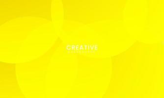 Abstract yellow background with circles. Dynamic shapes composition. Vector illustration