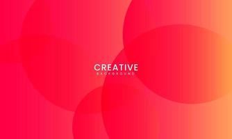 Abstract pink background with circles. Dynamic shapes composition. Vector illustration