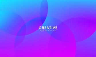 Abstract gradient background with circles. Dynamic shapes composition. Vector illustration