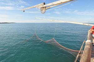 Trabucco Gargano fishing tower in Vieste photo