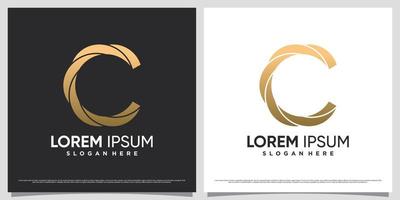 Initial letter c logo design for business icon with modern concept and creative element vector