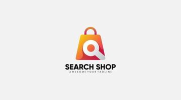 Shop Search Logo Design Template Design Vector