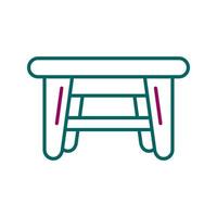 icono de vector de mesa