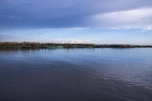 Beautiful landscape view of Padma river in Bangladesh photo