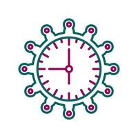 icono de vector de reloj