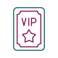 icono de vector de pase vip