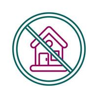 No House Vector Icon