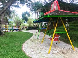 An Empty Swing with canopy photo