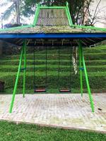An Empty Swing with canopy photo