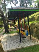 An Empty Swing with canopy photo