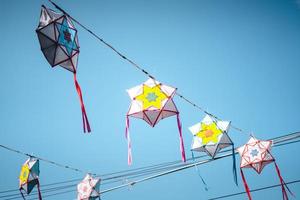 Lantern Festival in the sky at Pai Walking Street photo