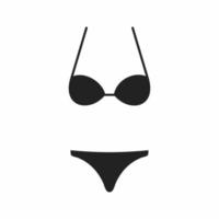 bikini flat icon vector