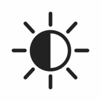 brightness vector icon