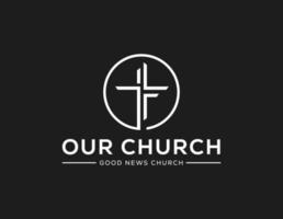 Church logo sign modern vector graphic abstract