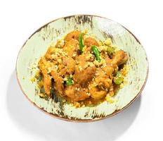 Chicken Curry on plate photo