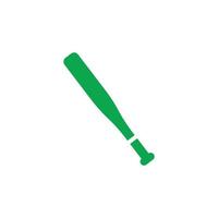 eps10 vector verde bate de béisbol abstracto icono de arte sólido aislado sobre fondo blanco. símbolo de equipo deportivo en un estilo moderno y sencillo para el diseño de su sitio web, logotipo y aplicación móvil