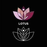 Lotus icon for element design vector