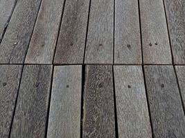 Old wood wall Texture ,floor wooden background. Top wood table zoom in Camera close-up Top view wood table texture. photo