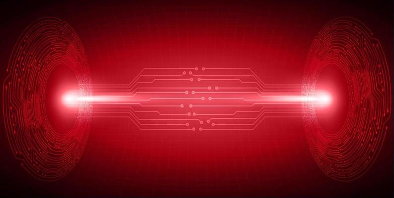 Modern Holographic Projector Technology Background