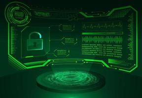 Modern HUD technology Holograph vector
