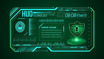 Modern HUD Technology Background vector