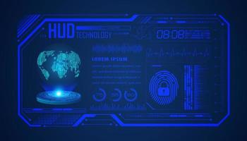 Modern HUD Technology Background vector