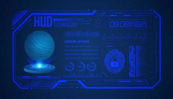 Modern HUD Technology Background vector