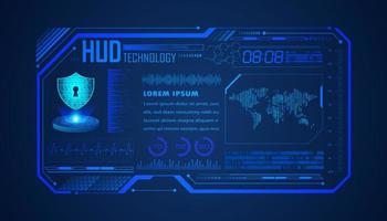 Modern HUD Technology Background vector