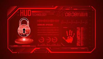 Modern HUD Technology Background vector