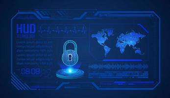 Modern HUD Technology Background vector