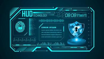 Modern HUD Technology Background vector