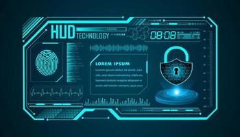 Modern HUD Technology Background vector